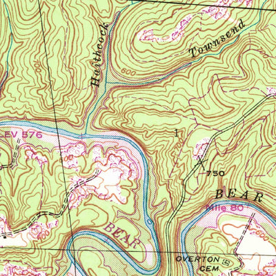 United States Geological Survey Guinn Cross Roads, AL (1946, 24000-Scale) digital map