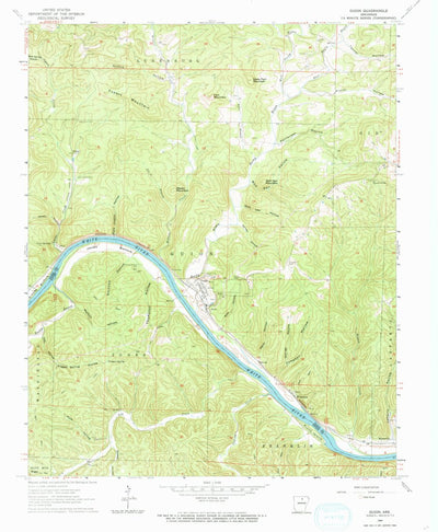 United States Geological Survey Guion, AR (1964, 24000-Scale) digital map