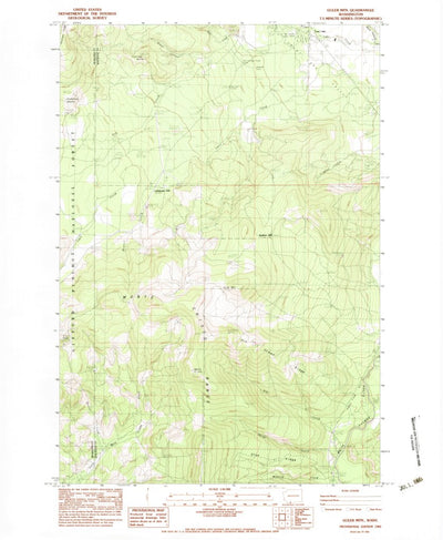 United States Geological Survey Guler Mountain, WA (1983, 24000-Scale) digital map