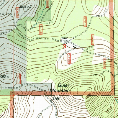 United States Geological Survey Guler Mountain, WA (1998, 24000-Scale) digital map