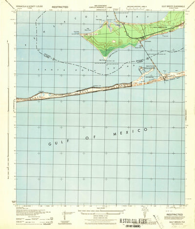 United States Geological Survey Gulf Breeze, FL (1944, 25000-Scale) digital map