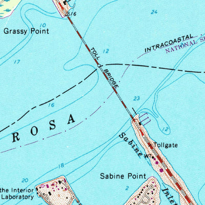 United States Geological Survey Gulf Breeze, FL (1969, 24000-Scale) digital map