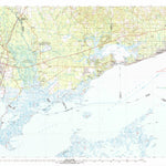 United States Geological Survey Gulfport, MS-LA (1982, 100000-Scale) digital map