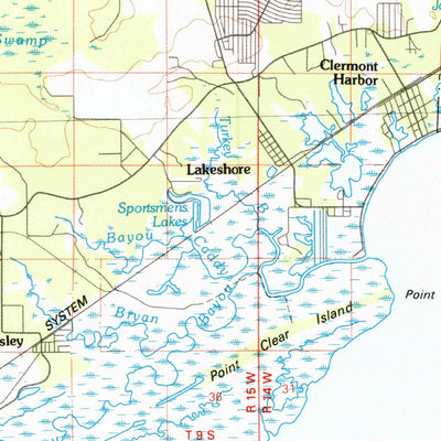 United States Geological Survey Gulfport, MS-LA (1982, 100000-Scale) digital map