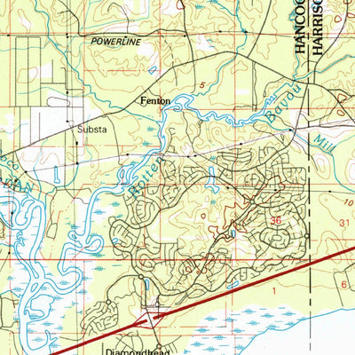 United States Geological Survey Gulfport, MS-LA (1982, 100000-Scale) digital map