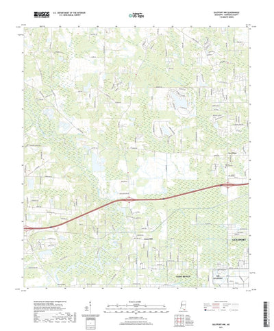 United States Geological Survey Gulfport North, MS (2021, 24000-Scale) digital map