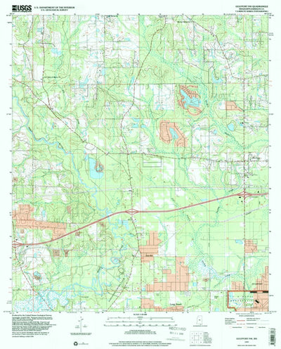 United States Geological Survey Gulfport NW, MS (1997, 24000-Scale) digital map