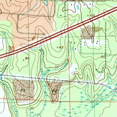 United States Geological Survey Gulfport NW, MS (1997, 24000-Scale) digital map