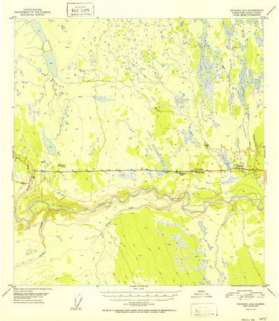 United States Geological Survey Gulkana A-4, AK (1952, 63360-Scale) digital map