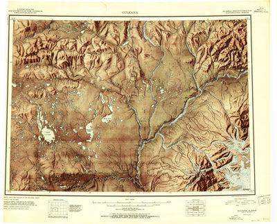 United States Geological Survey Gulkana, AK (1951, 250000-Scale) digital map