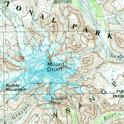 United States Geological Survey Gulkana, AK (1959, 250000-Scale) digital map