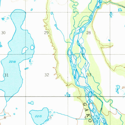 United States Geological Survey Gulkana C-3, AK (1950, 63360-Scale) digital map