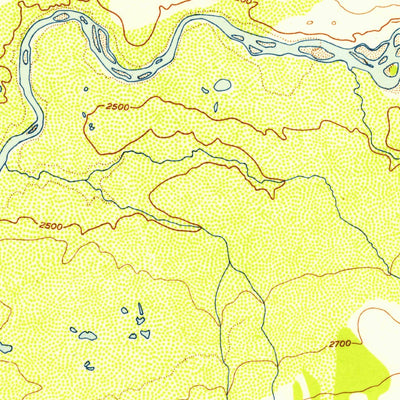 United States Geological Survey Gulkana D-6, AK (1952, 63360-Scale) digital map