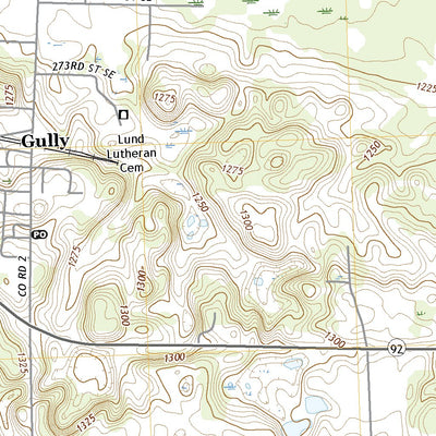 United States Geological Survey Gully, MN (2022, 24000-Scale) digital map