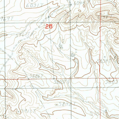 United States Geological Survey Gumbo Hill, WY (1984, 24000-Scale) digital map