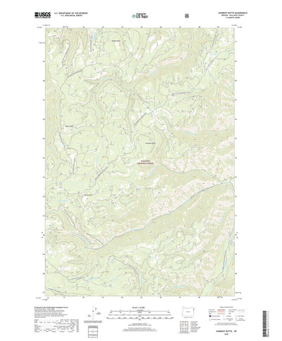 United States Geological Survey Gumboot Butte, OR (2020, 24000-Scale) digital map