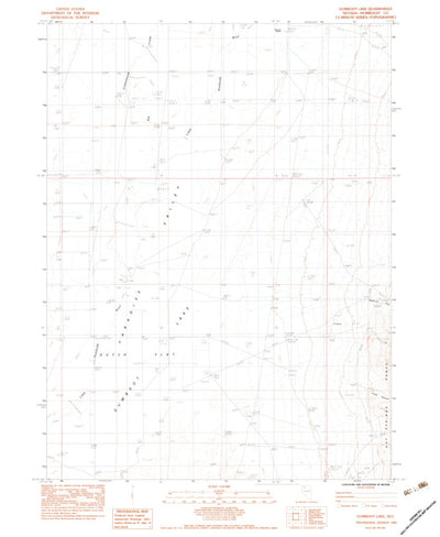 United States Geological Survey Gumboot Lake, NV (1983, 24000-Scale) digital map