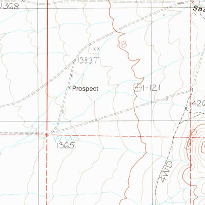 United States Geological Survey Gumboot Lake, NV (1983, 24000-Scale) digital map