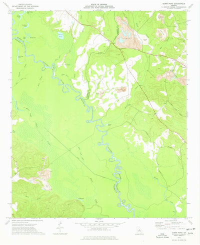 United States Geological Survey Gumm Pond, GA (1973, 24000-Scale) digital map