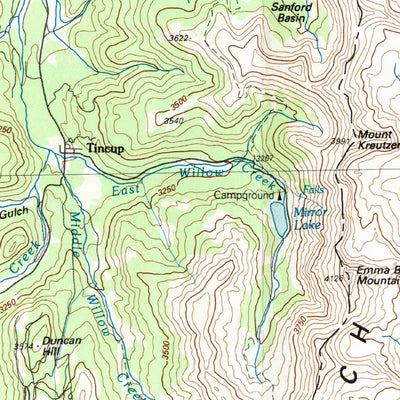 United States Geological Survey Gunnison, CO (1984, 100000-Scale) digital map