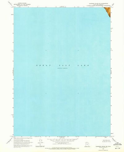 United States Geological Survey Gunnison Island NE, UT (1969, 24000-Scale) digital map