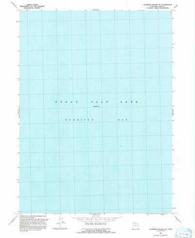 United States Geological Survey Gunnison Island NE, UT (1991, 24000-Scale) digital map