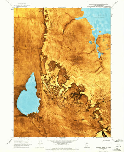 United States Geological Survey Gunnison Island SW, UT (1969, 24000-Scale) digital map