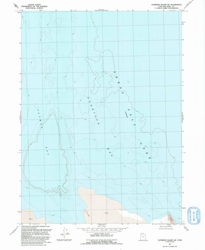United States Geological Survey Gunnison Island SW, UT (1991, 24000-Scale) digital map