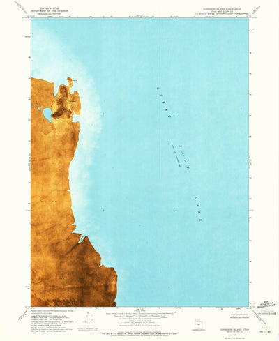 United States Geological Survey Gunnison Island, UT (1969, 24000-Scale) digital map