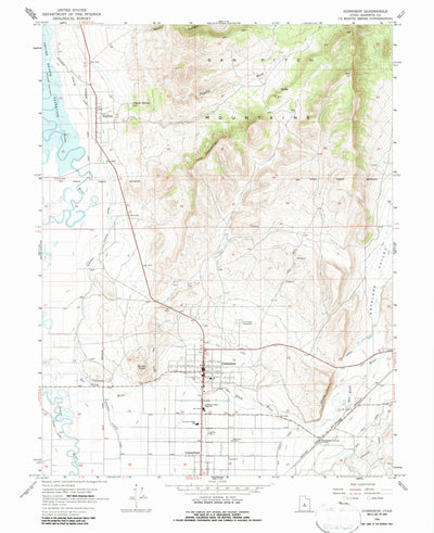 United States Geological Survey Gunnison, UT (1966, 24000-Scale) digital map