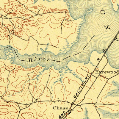 United States Geological Survey Gunpowder, MD (1901, 62500-Scale) digital map