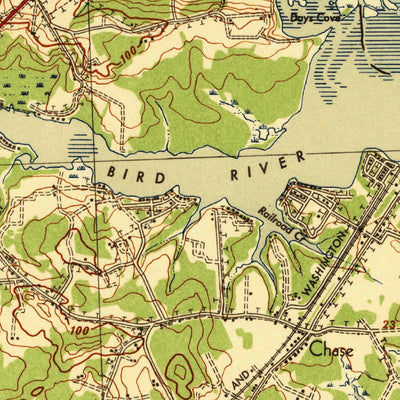 United States Geological Survey Gunpowder, MD (1941, 62500-Scale) digital map