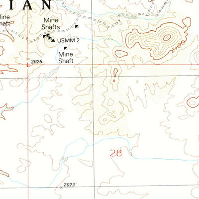 United States Geological Survey Gunsight, AZ (1990, 24000-Scale) digital map