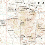 United States Geological Survey Gunsight, AZ (1990, 24000-Scale) digital map
