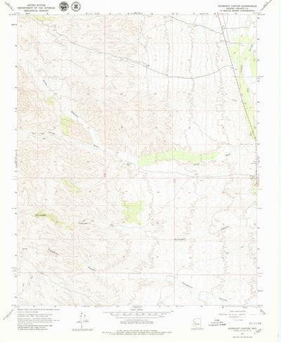 United States Geological Survey Gunsight Canyon, AZ (1967, 24000-Scale) digital map