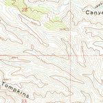United States Geological Survey Gunsight Canyon, AZ (1967, 24000-Scale) digital map