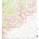 United States Geological Survey Gunsight Canyon, NM-TX (2001, 24000-Scale) digital map