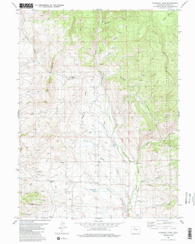 United States Geological Survey Gunsight Pass, CO (1980, 24000-Scale) digital map