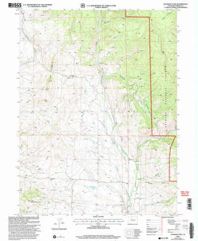 United States Geological Survey Gunsight Pass, CO (2000, 24000-Scale) digital map