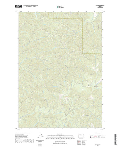 United States Geological Survey Gunter, OR (2020, 24000-Scale) digital map