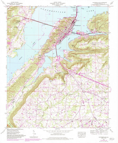 United States Geological Survey Guntersville, AL (1948, 24000-Scale) digital map