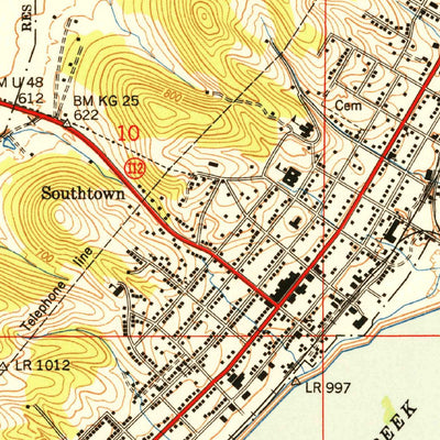 United States Geological Survey Guntersville, AL (1950, 24000-Scale) digital map
