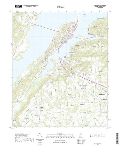 United States Geological Survey Guntersville, AL (2020, 24000-Scale) digital map
