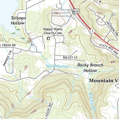United States Geological Survey Guntersville, AL (2020, 24000-Scale) digital map