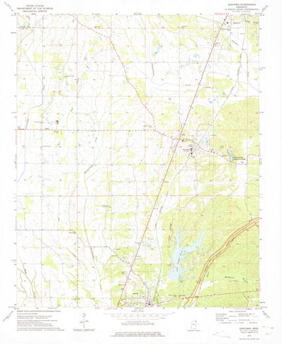 United States Geological Survey Guntown, MS (1973, 24000-Scale) digital map