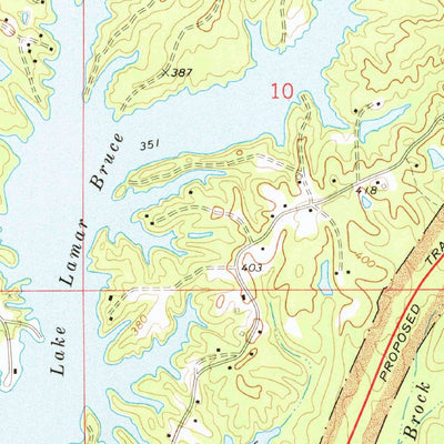 United States Geological Survey Guntown, MS (1973, 24000-Scale) digital map