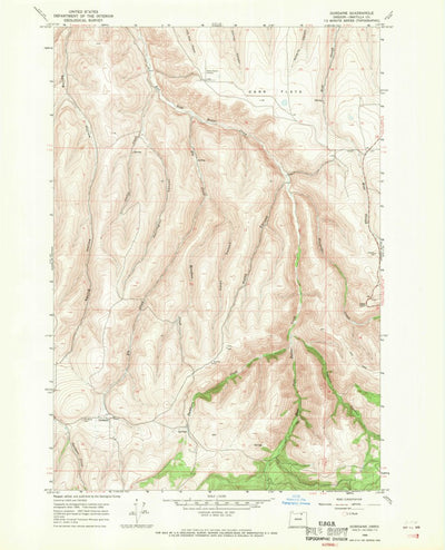 United States Geological Survey Gurdane, OR (1968, 24000-Scale) digital map