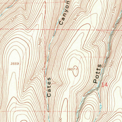 United States Geological Survey Gurdane, OR (1968, 24000-Scale) digital map
