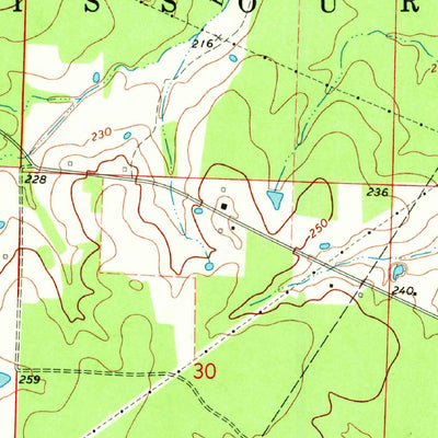 United States Geological Survey Gurdon, AR (1970, 24000-Scale) digital map