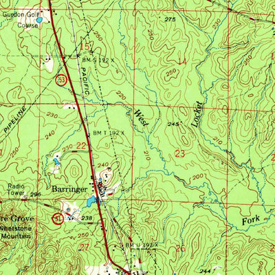 United States Geological Survey Gurdon, AR (1972, 62500-Scale) digital map